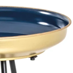 Beistelltische in Blau & Rot & Gold - Tayler (zweiteilig)