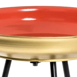 Beistelltische in Blau & Rot & Gold - Tayler (zweiteilig)