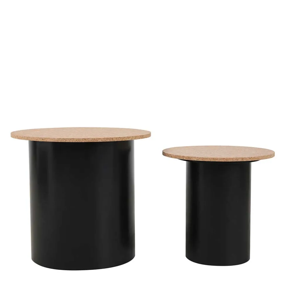 Beistelltische mit Korkplatte - Gaddy (zweiteilig)