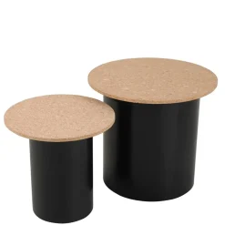 Beistelltische mit Korkplatte - Gaddy (zweiteilig)