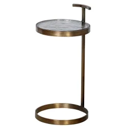 Beistelltische mit Strukturglasplatte - Shearme (zweiteilig)