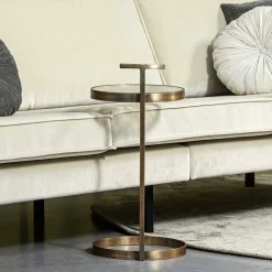 Beistelltische mit Strukturglasplatte - Shearme (zweiteilig)