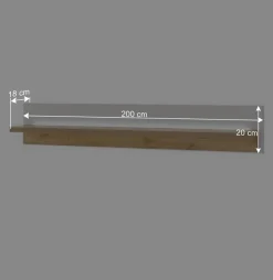 Beleuchtete TV Anbauwand Möbelset - Racelyn (dreiteilig)