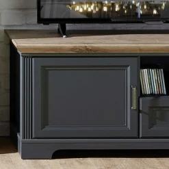 Beleuchtete TV Wohnwand Landhaus - Thumbs (vierteilig)