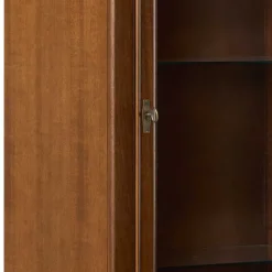 Beleuchtete Vitrine in Walnuss Braun - Istefanio