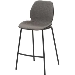 Bequemer Barstuhl in Anthrazit & Schwarz - Ambrogio