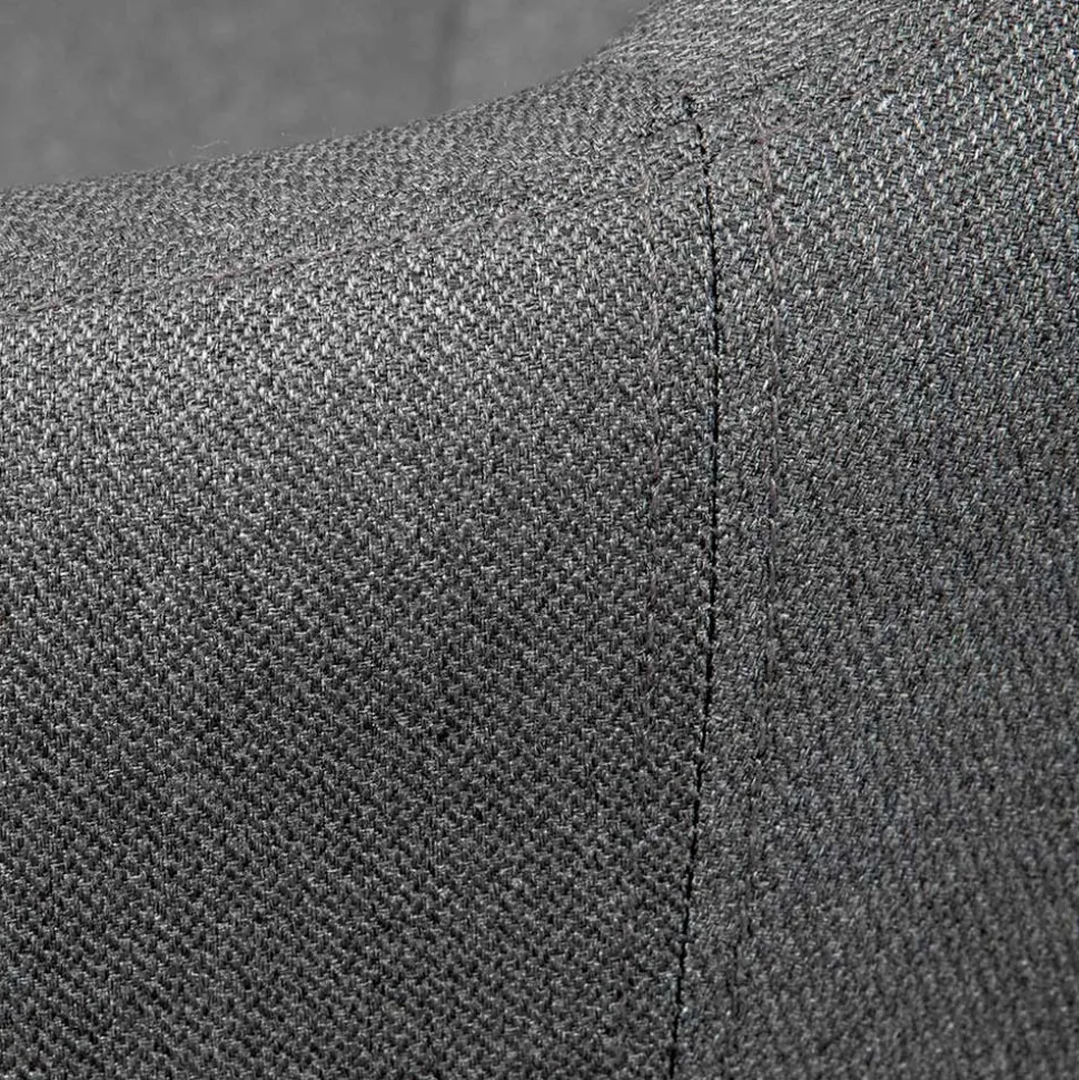 Bequemer Büro Polsterstuhl in Grau Stoff - Jayant