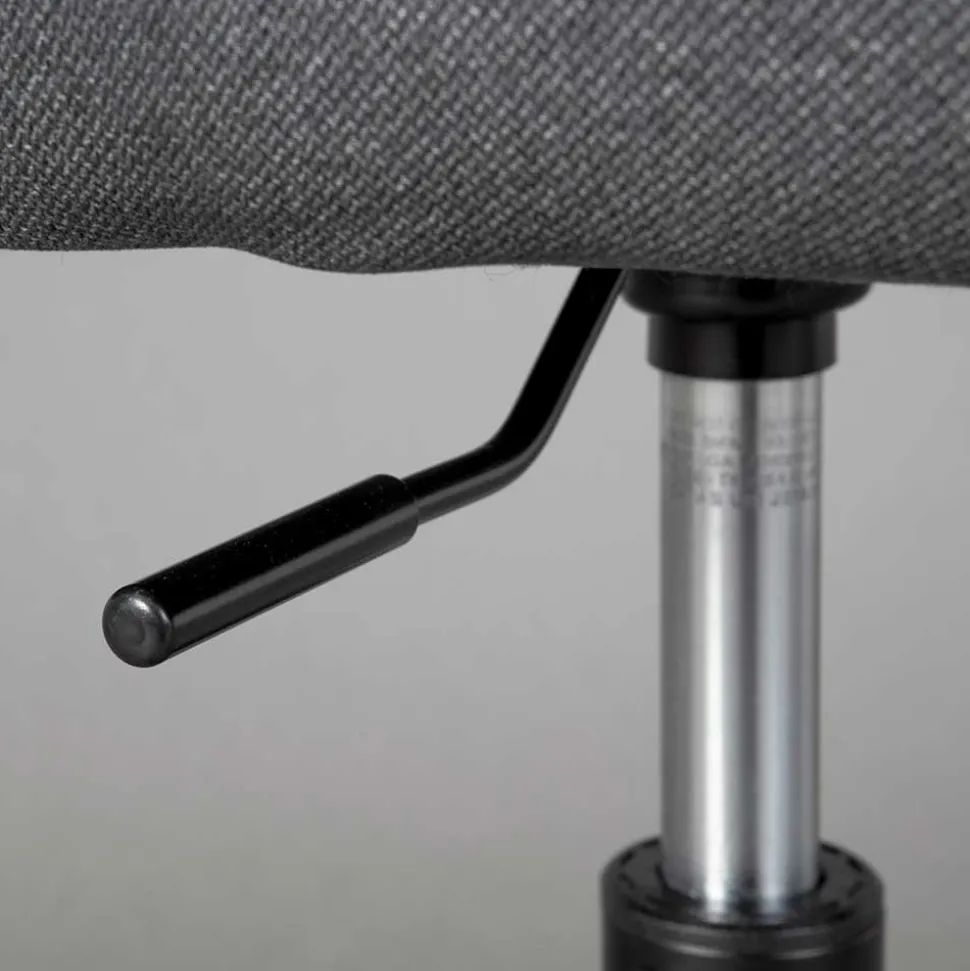 Bequemer Büro Polsterstuhl in Grau Stoff - Jayant