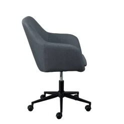 Bequemer Büro Polsterstuhl in Grau Stoff - Jayant