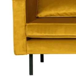 Bequemes Daybed mit Samt Nustra in Gelb