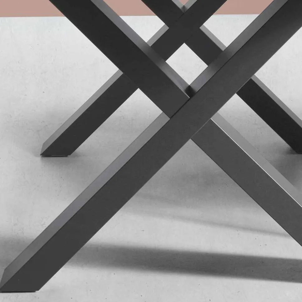 Betonoptik Ausziehtisch mit zwei Einlegeplatten - Relisa