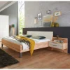 Bett Anlage in Kernbuche & Beige - Krofun I (dreiteilig)