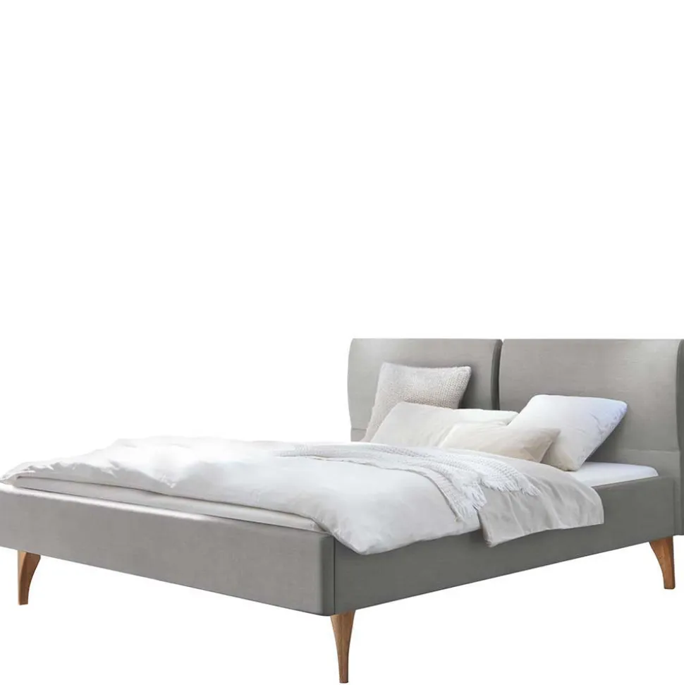 Bett im Skandinavischen Stil in Grau - Zeilo