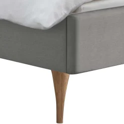 Bett im Skandinavischen Stil in Grau - Zeilo