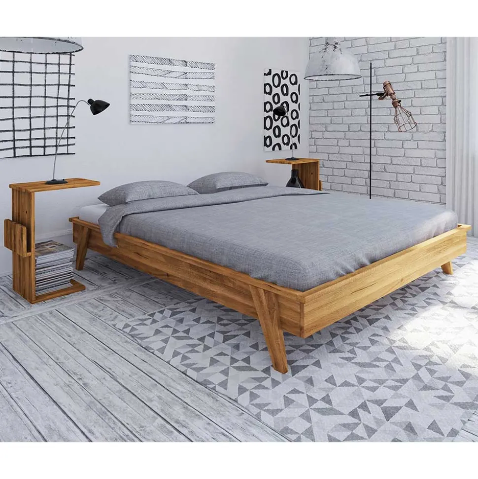 Bett in Übergröße mit Nachttischen - Hardus (dreiteilig)