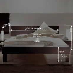 Bett Jessica in Wenge Dekor