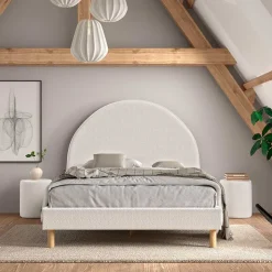 Bett mit hohem halbrundem Kopfteil - Skylab