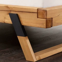 Bett mit Kufengestell aus Holz - Kalastania