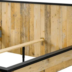 Bett mit Nachtkonsolen & Schrank - Naiavio (vierteilig)