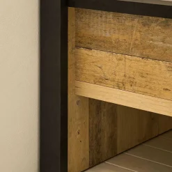 Bett mit Nachtkonsolen & Schrank - Naiavio (vierteilig)