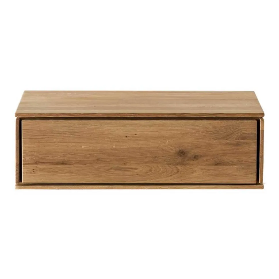 Bett mit vier Schubladen aus Wildeiche - Zennian (dreiteilig)