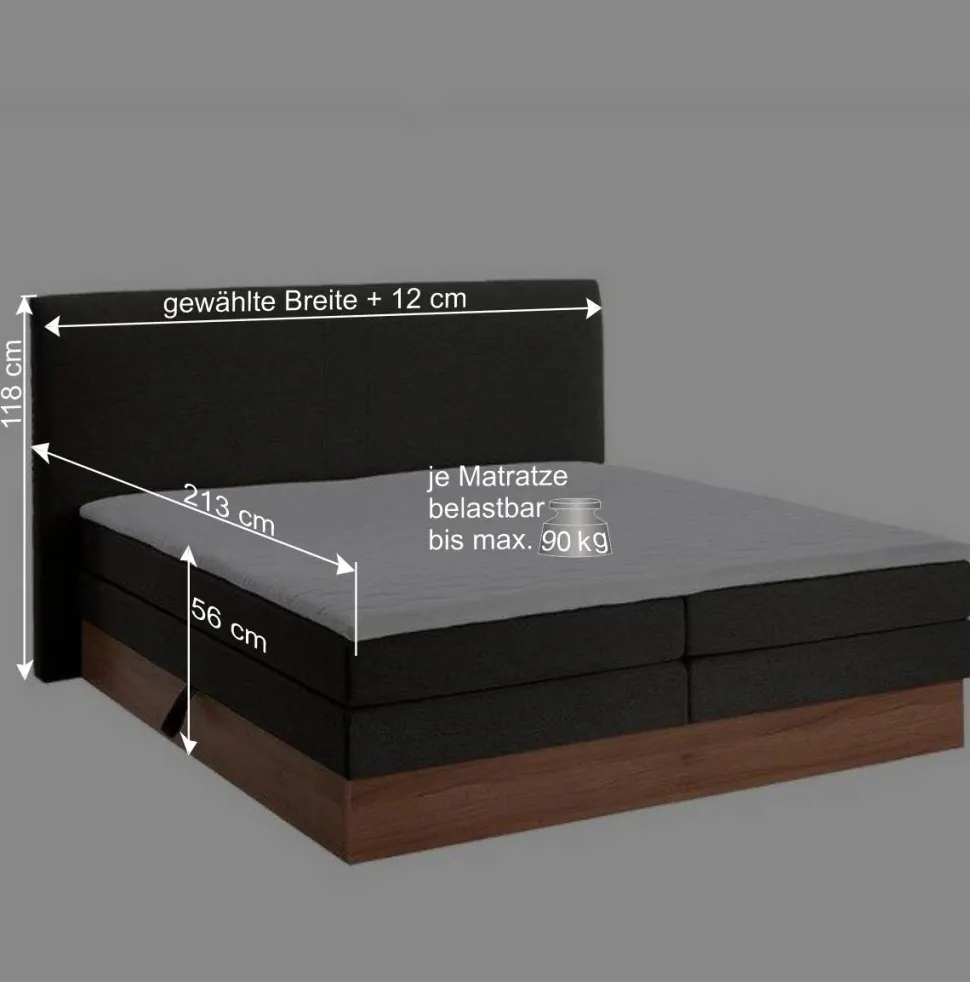 Bett mit Vollausstattung & Stauraum - Evinele