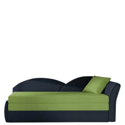 Bett Recamiere in Hellgrün und Dunkelblau - Cobagon