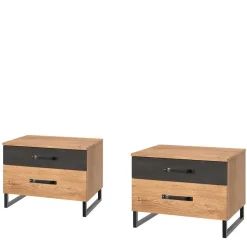 Bettanlage & Kleiderschrank Kombination - Bram (vierteilig)