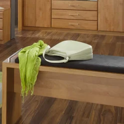 Bettbank Bordeaux in Erle Holzoptik