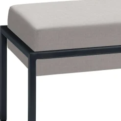 Bettbank in Grau Stoff - Onald