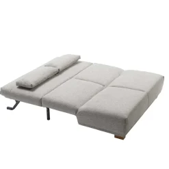 Bettcouch in Beige & Eiche - Memphis