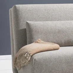 Bettcouch in Beige & Eiche - Memphis
