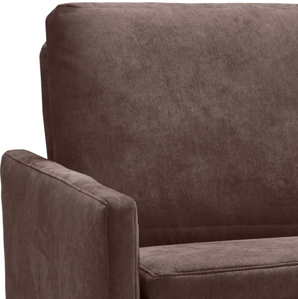 Bettcouch in Dunkelbraun mit Eiche - Conpact