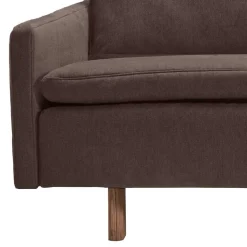 Bettcouch in Dunkelbraun mit Eiche - Conpact