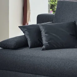 Bettcouch zum Klappen in Blau Stoff - Louisonna