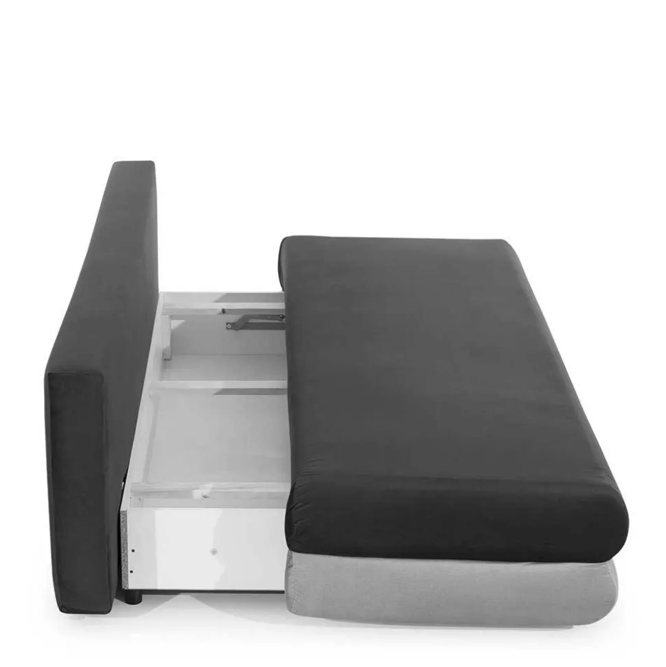 Bettsofa in Currygelb Samtstoff - Bruce