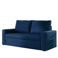 Bettsofa in Dunkelblau Velours - Viborg