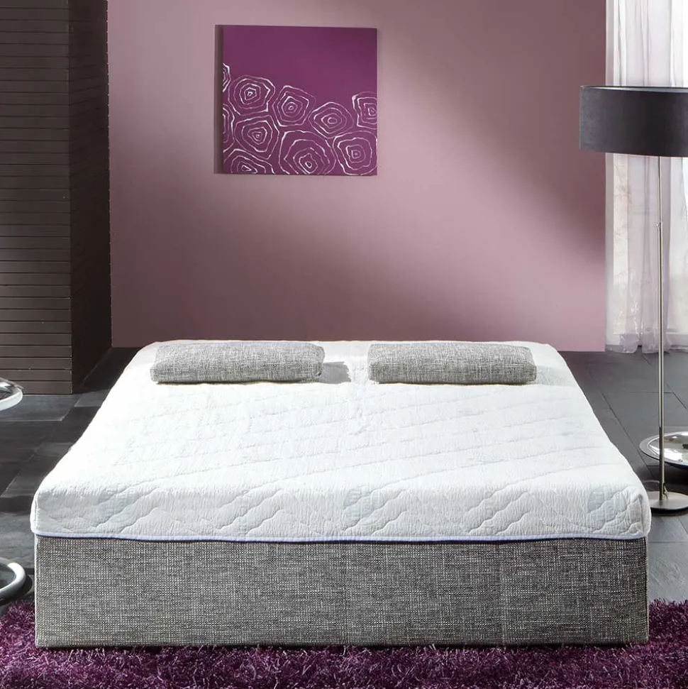 Bettsofa zum Ausklappen in hellem Silbergrau - Tropez