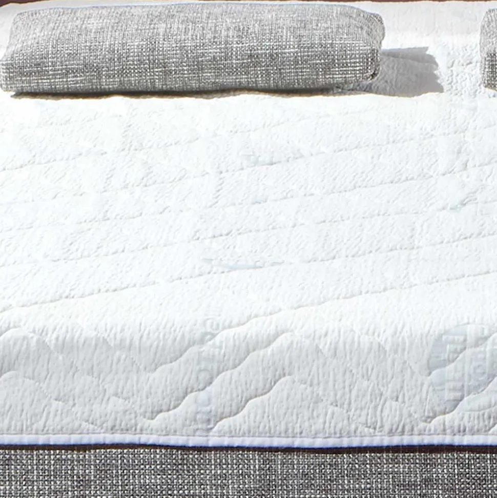 Bettsofa zum Ausklappen in hellem Silbergrau - Tropez