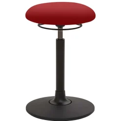 Beweglicher Hocker in Rot Stoff - Yailona