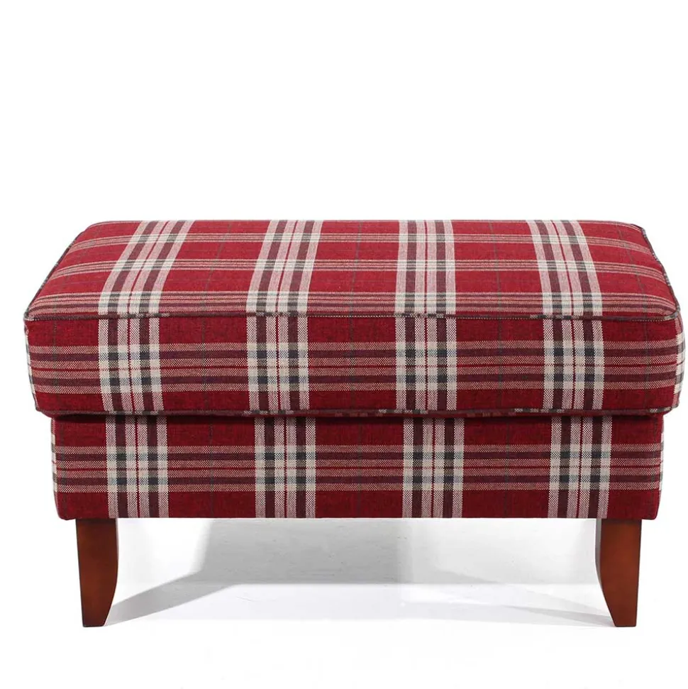 Big Ohrensessel in Rot kariert - Matieu