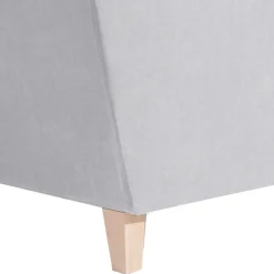 Big Wohnzimmersessel in Silbergrau Velours - Ortomola