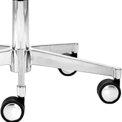 Blauer Arbeitshocker mit Sattel Sitz - Lago