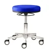 Blauer Bürohocker mit runder Sitzfläche 48cm - Suprima