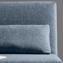 Blauer Stoffsessel mit Schlaffunktion - Zimena