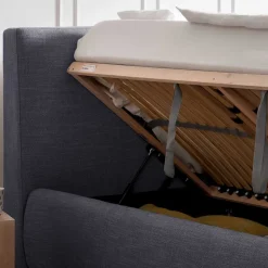 Blaues Komplettbett mit Bettkasten - Enjadara