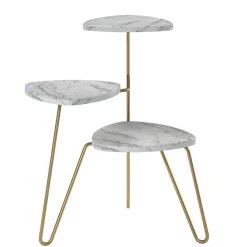 Blumenständer in heller Marmoroptik - Botanios