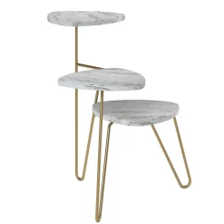 Blumenständer in heller Marmoroptik - Botanios