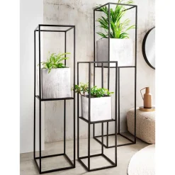 Blumenständer in Nickelfarben Alu - Virals