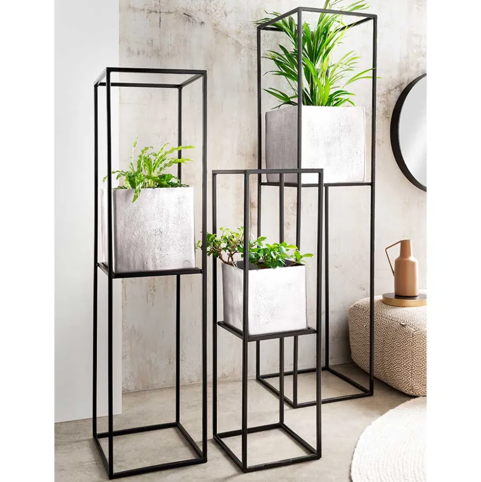 Blumenständer in Nickelfarben Alu - Virals